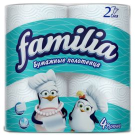 Полотенца кухонные бумажные Familia 4 шт