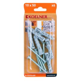 დიუბელი Koelner  6 ც B-FIX10+660 6x60mm ბლისტი