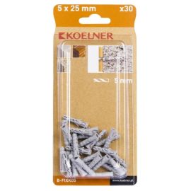 დიუბელი Koelner 30 ც B-FIXK05 5x25mm ბლისტი