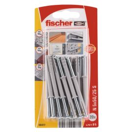 Дюбель-гвоздь с потайной головкой Fischer N5х50/25 S 20 шт 45477