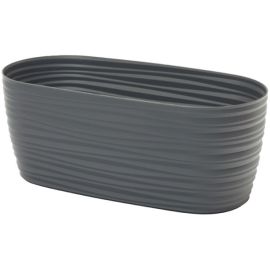 Plastic flower pot with a stand FORM PLASTIC Sahara petit box 3130-014 Ø31 anthracite