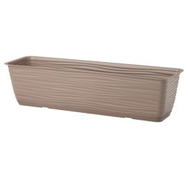 ქოთანი ყვავილის Form-Plastic Sahara box with saucer 60 taupe