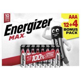 Батарейки Energizer ААА 12+4шт Max Alk E303326702 8284