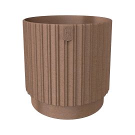 Flower pot FORM-PLASTIC Mika Cyli Petit 26 Eco Wood natural wood