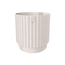 Flower pot FORM-PLASTIC Mika Cyli Petit 18 Eco Wood white