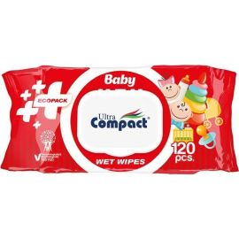 Детские влажные салфетки Compact 120 шт