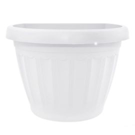 Plastic flower pot wall ALEANA Terra 22x16 white