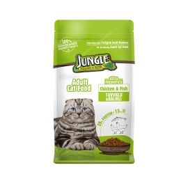 Корм сухой для кошек Jungle курица и рыба 1,5кг