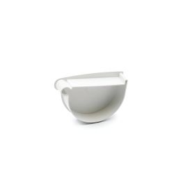 Funnel cap left white RainWay 130 mm