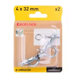 Screw MOLLY Koelner M4x32 with ring hook 2 pcs B-SM04032O