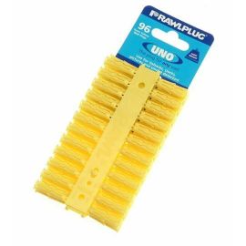 Universal dowel Clips RawlPlug 96 pcs Yellow 5 mm SINGLES R-U1-YEL-96-C