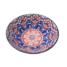 Deep plate ceramic DONGFANG QT005-11 22027 20cm blue/orange