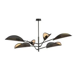 Chandelier EMIBIG VENE 6 E14 6x MAX 40W black gold