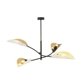 Chandelier EMIBIG LOTUS 4 E14 4x MAX 40W white gold