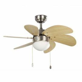 Chandelier fan FARO PALAO E14 1x40W Ø820mm light wood