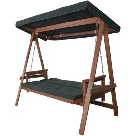 Garden wooden swing Hecht Baharu Lux Tropic Three Merbau