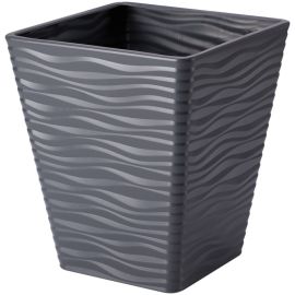 Горшок пластиковый для цветов FORM PLASTIC Sahara Dunes square 3920-014 Ø30 антрацит