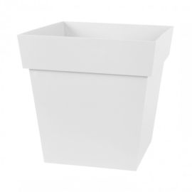 ქოთანი პლასტმასის EDA Plastiques POT TOSCANE CARRE 32 X 32 X 32სმ 22ლ