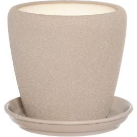 Flower Pot Ceramic with a stand Grace N3 Silk Cappuccino