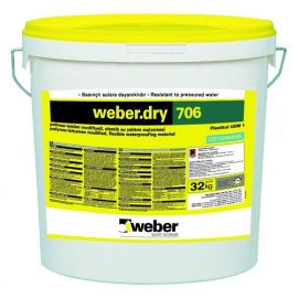 Гидроизоляция битумная Weber.dry 706 32 кг