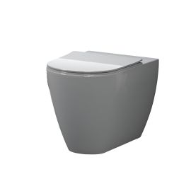 Wall hung toilet with lid Valadares Two Slate Rimless V2