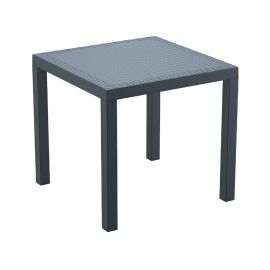 Table dark gray Orlando 75x80 cm