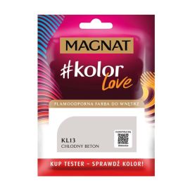 Interior paint test Magnat Kolor Love 25 ml KL13 cold concrete