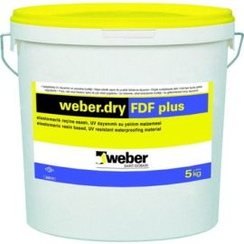 Гидроизоляционный каучуковый раствор Weber.dry fdf plus 5 кг