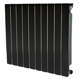 Radiator aluminum Leeya HF-500PTW Black 500 mm