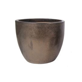 ქოთანი კერამიკული Glazed Egg Pot Bronze 71 ლ