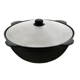 Cast iron cauldron with aluminum cover Davr Metall 10 l