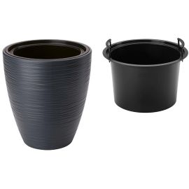 Flower pot FORM-PLASTIC Gobi 30 anthracite