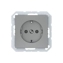 Socket VILMA QR1000 grounding Schuko gray