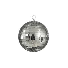 New Year's toy mirror ball silver 25 cm 1pcs