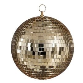 New Year's toy mirror ball silver 25 cm