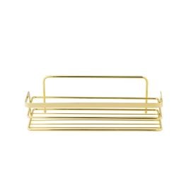 Bathroom shelf rectangle Bisk Niagara Gold