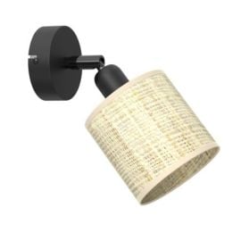 Spot Luminex Rattan 1 E14 Ø100 h100 black rattan 5294