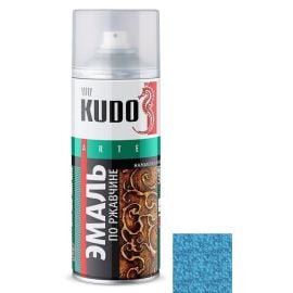 Rust enamel hammer effect Kudo KU-3010 silver-light blue