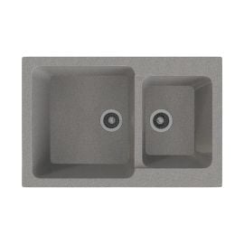 Kitchen sink dark gray marble Gammastone G-13