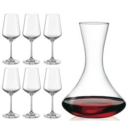 Wine fougere with decanter BOHEMIA 6 pcs SANDRA/CX31AA91500/7