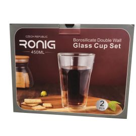 მინის ჭიქა RONIG 2 ცალი 450მლ G-MC17245-T2