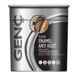 გრუნტი ანტიკოროზიული Gench Synthetic Antirust 750 მლ შავი