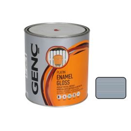 საღებავი ხის და ლითონის Genc Synthetic glossy paint Silver 7100 ლითონისებრი ნაცრისფერი 2,5 ლ