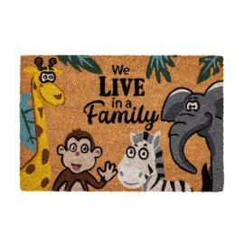 Rug Hamat 147 Ruco Print We live in a family  40x60 cm