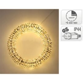 საახალწლო დეკორაცია wreath gold micro led 58cm