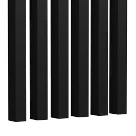 Decorative slat Foge 280x3x4 cm black 6 pcs