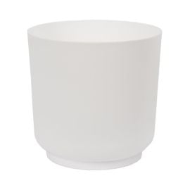 Plastic flower pot FORM PLASTIC Satina 4210-011 Ø17 white