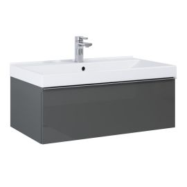 Washbasin hanging cabinet Elita Look 80 1DR HG PDW anthracite