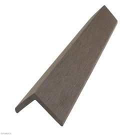 Corner for terrace board Bergdeck S140 Ebony 2200x50x50 mm