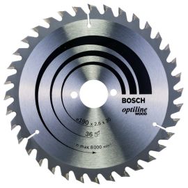 ცირკულარული დისკი Bosch Optiline Wood 190x2.6x30 მმ 36